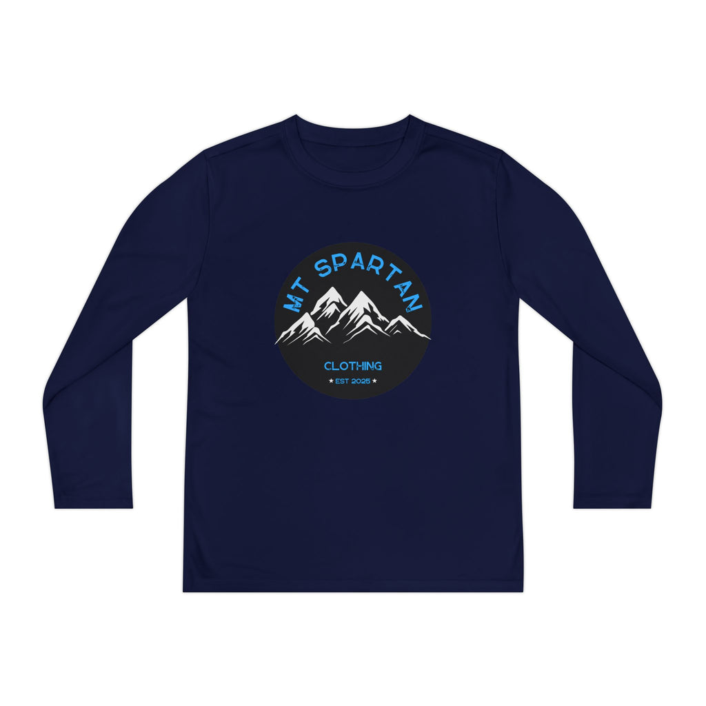 Youth Long Sleeve Mountain Tee - Adventure Gear, Outdoor Clothing, Gift for Kids, Sporty Shirt, Camp Gear