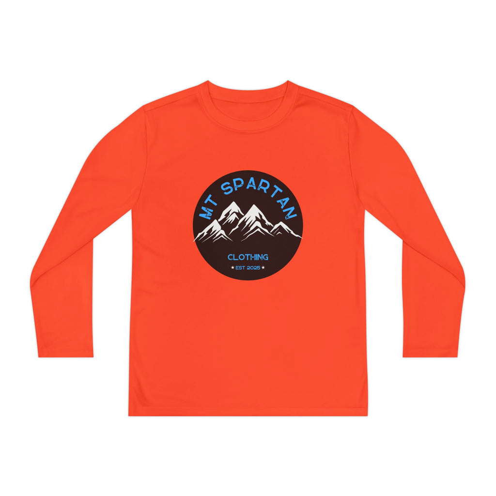 Youth Long Sleeve Mountain Tee - Adventure Gear, Outdoor Clothing, Gift for Kids, Sporty Shirt, Camp Gear