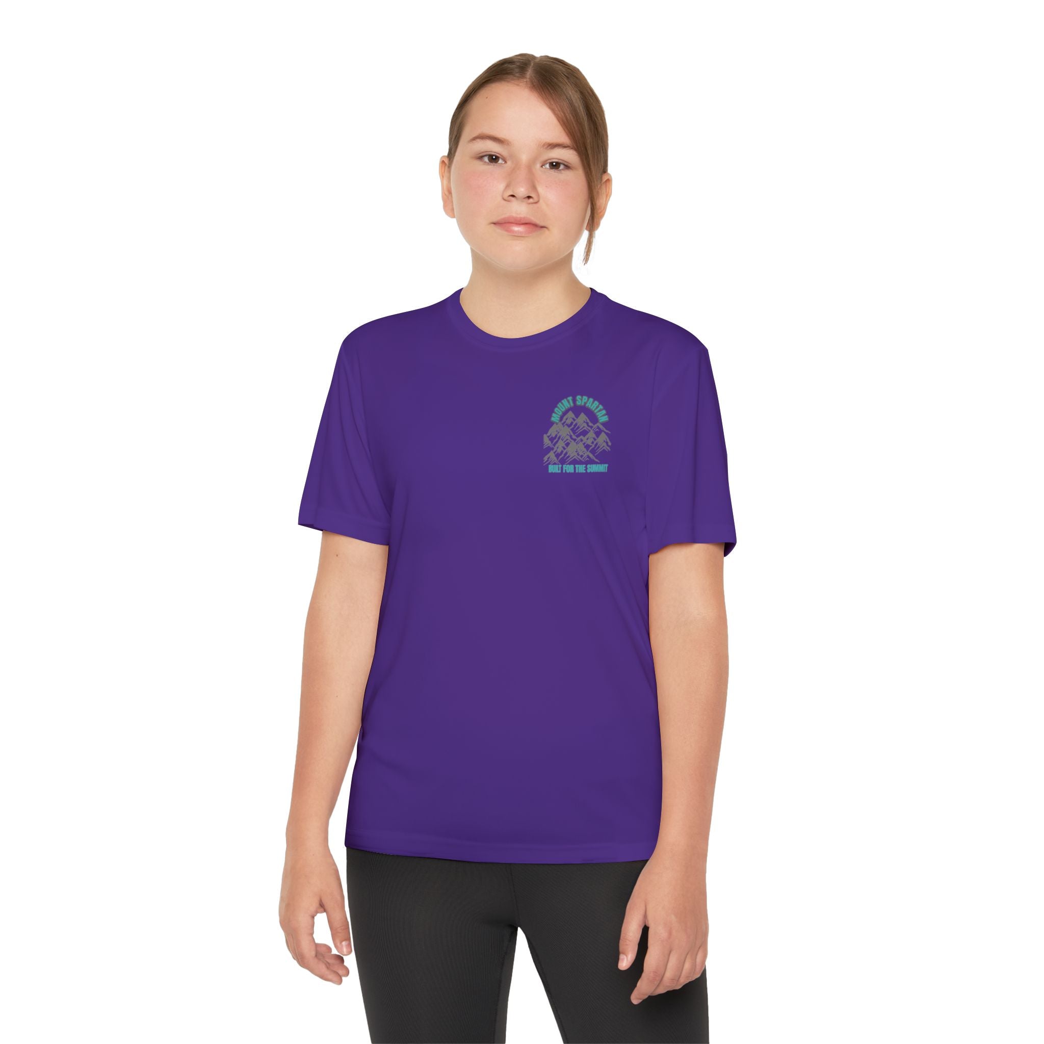 Youth Mount Spartan Competitor Tee - Adventure Awaits, Perfect for Active Kids, Sportswear, Gifts for Little Explorers, Outdoor Activities like mountain biking and more