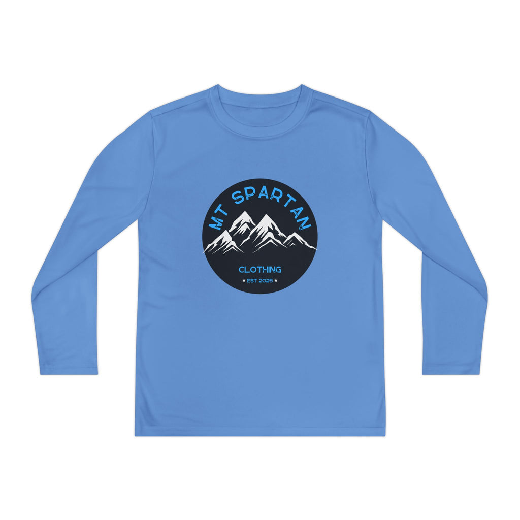 Youth Long Sleeve Mountain Tee - Adventure Gear, Outdoor Clothing, Gift for Kids, Sporty Shirt, Camp Gear