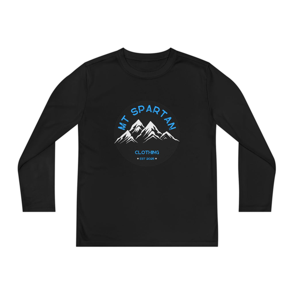 Youth Long Sleeve Mountain Tee - Adventure Gear, Outdoor Clothing, Gift for Kids, Sporty Shirt, Camp Gear