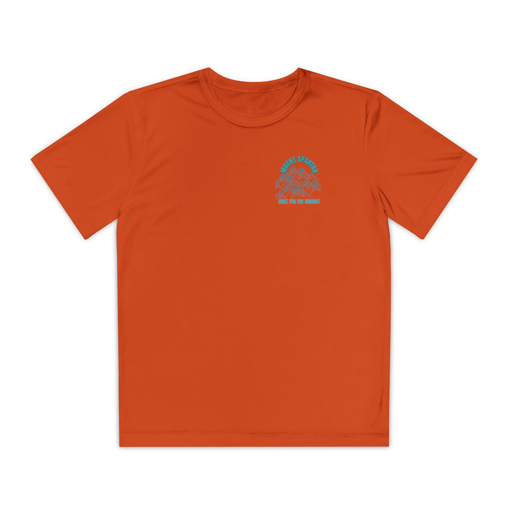 Youth Mount Spartan Competitor Tee - Adventure Awaits, Perfect for Active Kids, Sportswear, Gifts for Little Explorers, Outdoor Activities like mountain biking and more