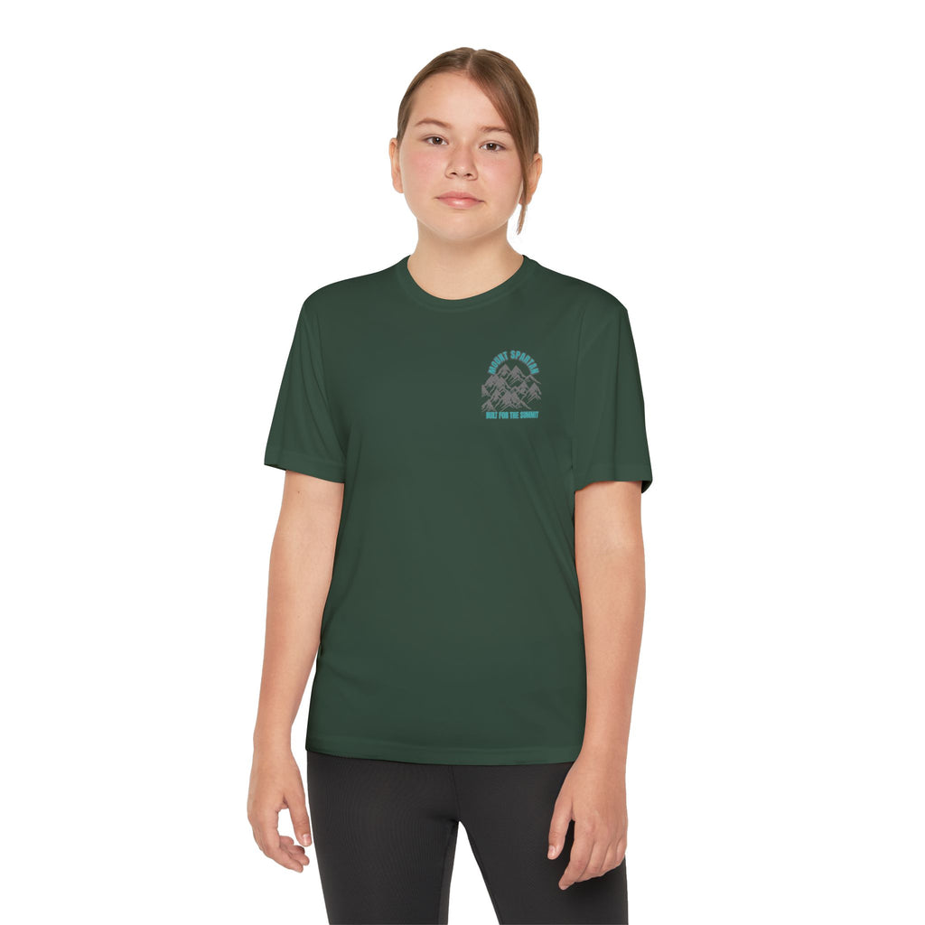 Youth Mount Spartan Competitor Tee - Adventure Awaits, Perfect for Active Kids, Sportswear, Gifts for Little Explorers, Outdoor Activities like mountain biking and more