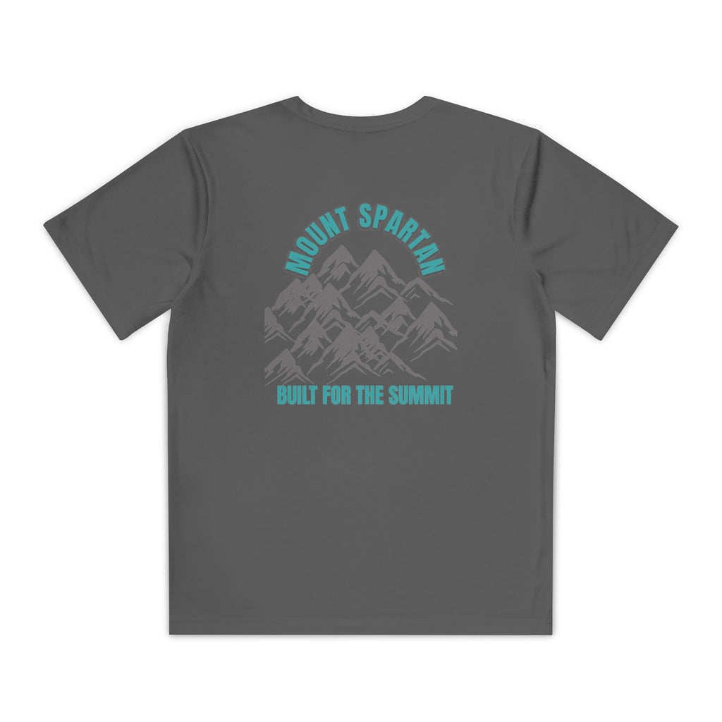 Youth Mount Spartan Competitor Tee - Adventure Awaits, Perfect for Active Kids, Sportswear, Gifts for Little Explorers, Outdoor Activities like mountain biking and more