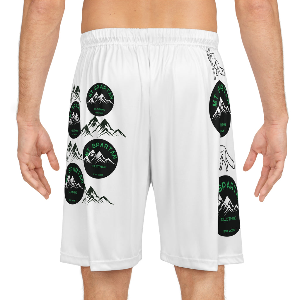 Mount Spartian Basketball Shorts (AOP)