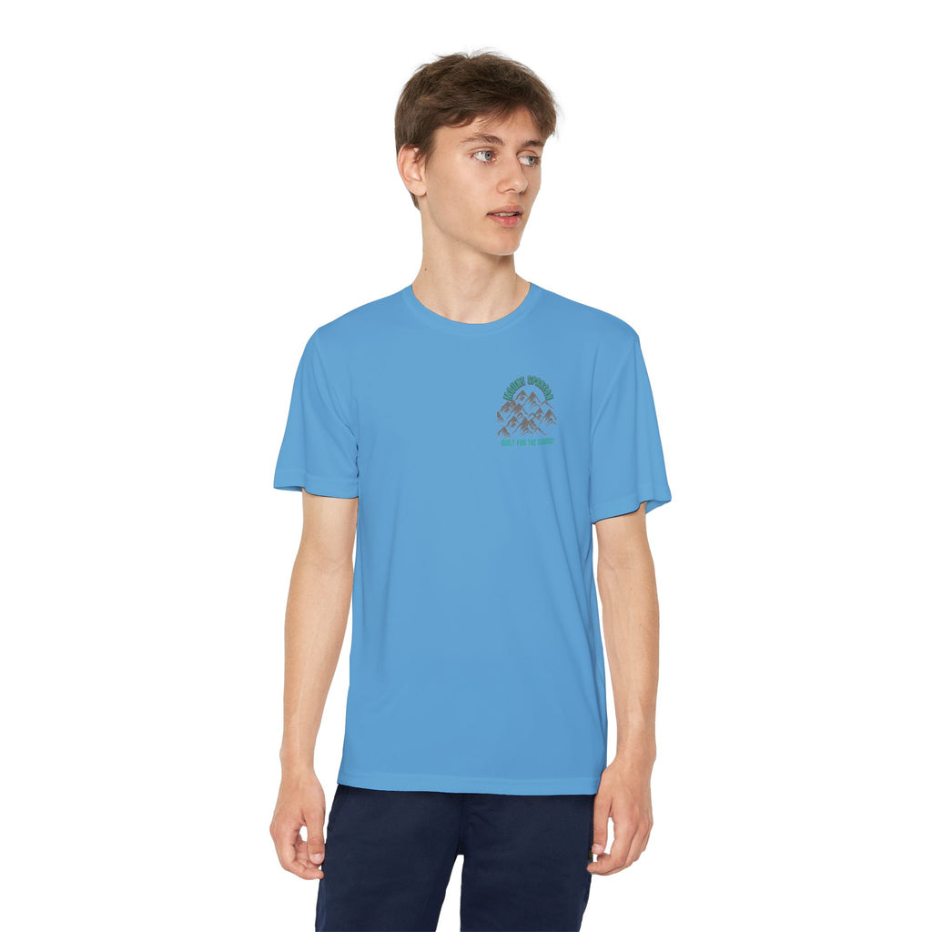 Youth Mount Spartan Competitor Tee - Adventure Awaits, Perfect for Active Kids, Sportswear, Gifts for Little Explorers, Outdoor Activities like mountain biking and more