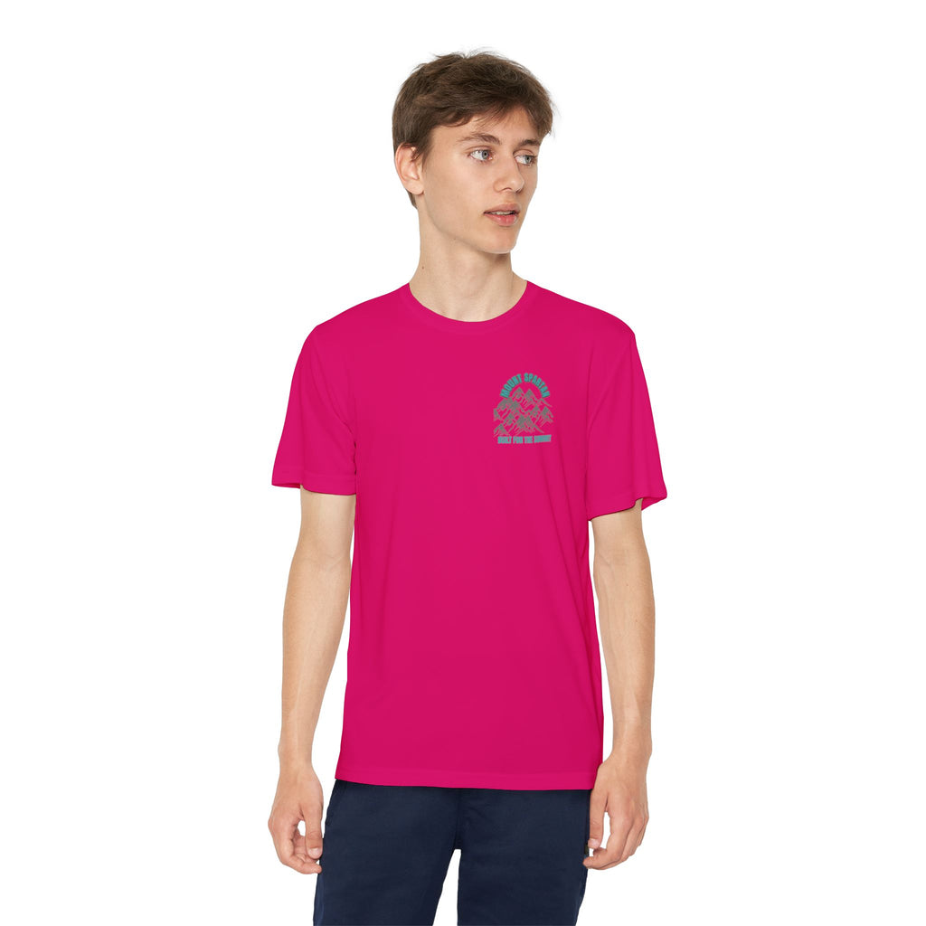 Youth Mount Spartan Competitor Tee - Adventure Awaits, Perfect for Active Kids, Sportswear, Gifts for Little Explorers, Outdoor Activities like mountain biking and more