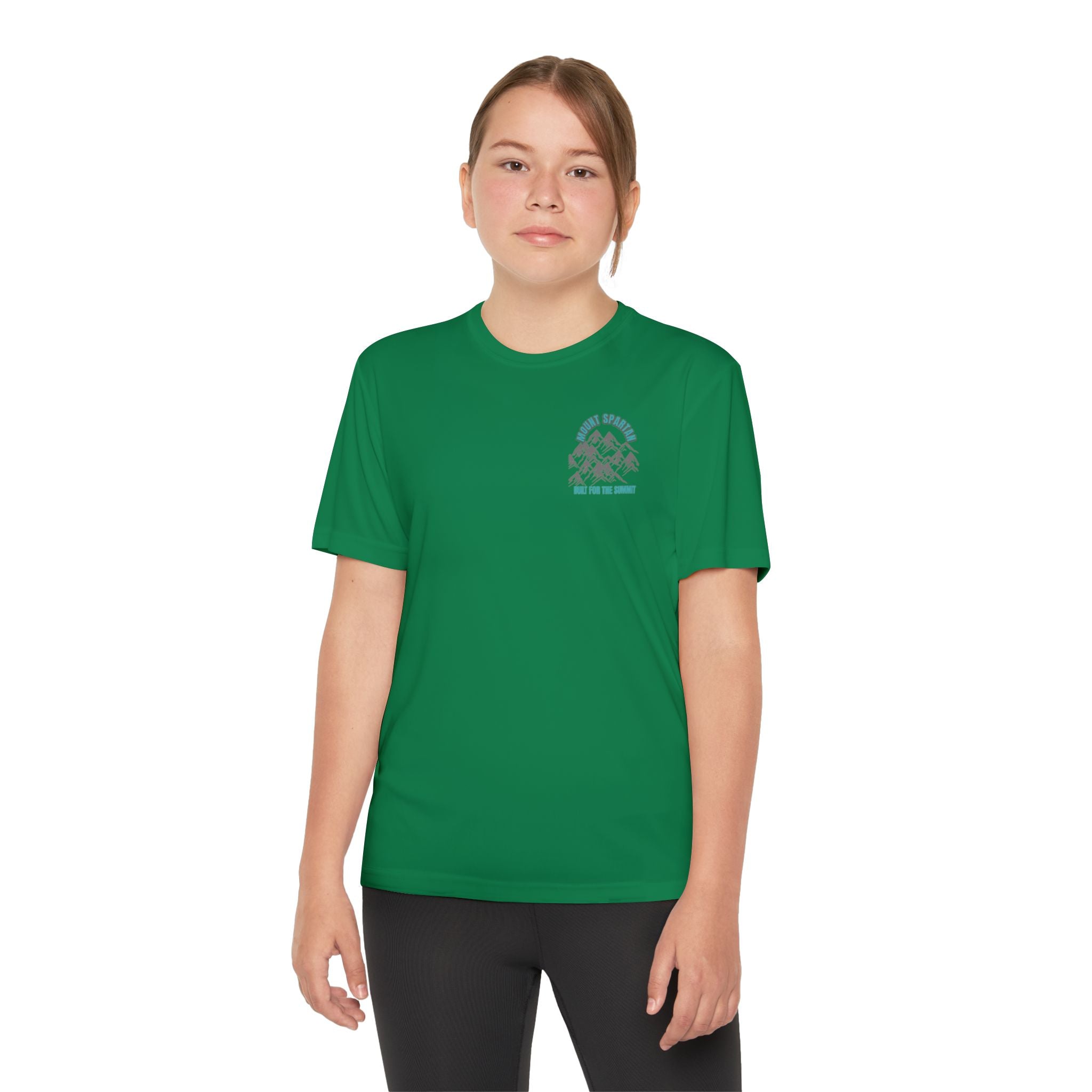 Youth Mount Spartan Competitor Tee - Adventure Awaits, Perfect for Active Kids, Sportswear, Gifts for Little Explorers, Outdoor Activities like mountain biking and more
