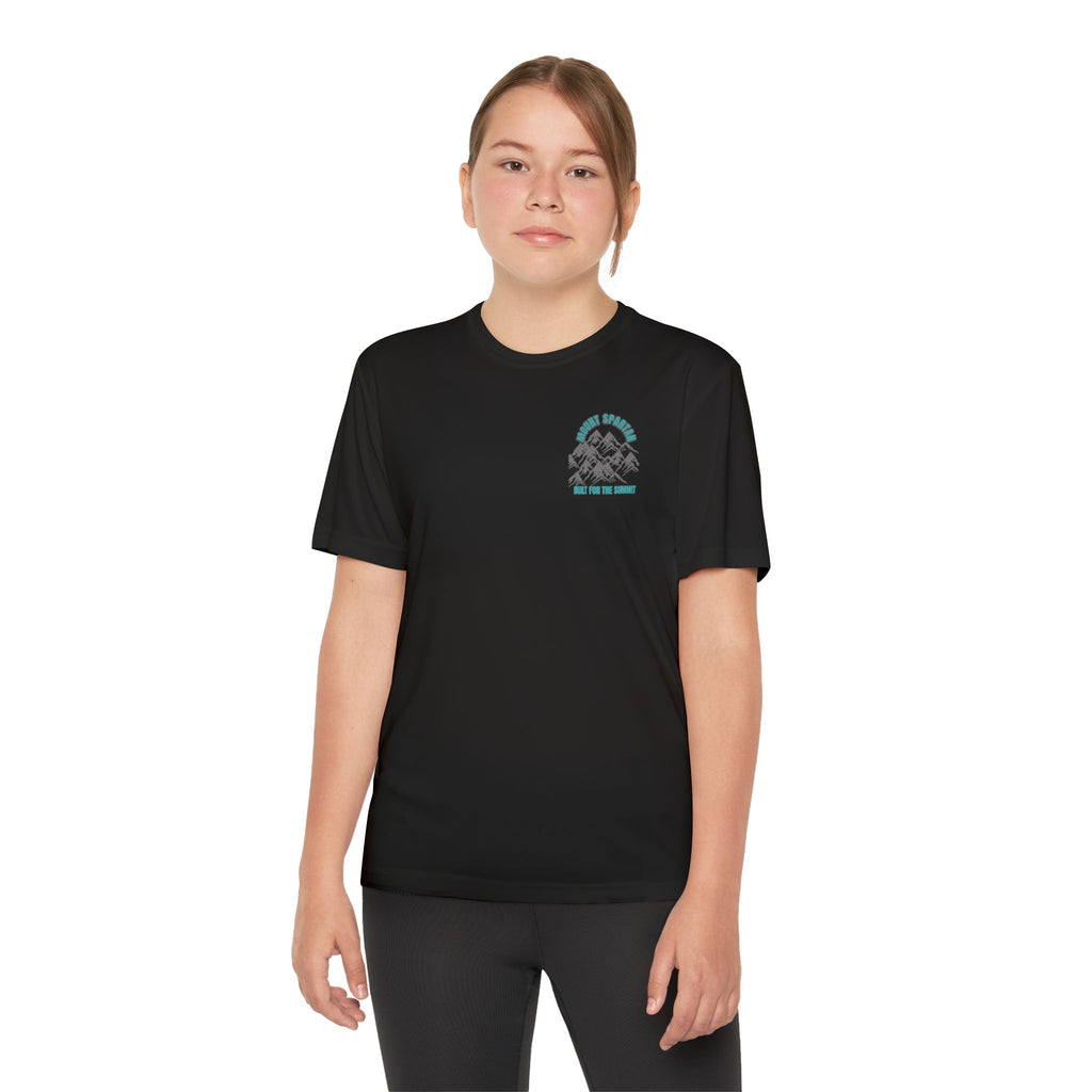 Youth Mount Spartan Competitor Tee - Adventure Awaits, Perfect for Active Kids, Sportswear, Gifts for Little Explorers, Outdoor Activities like mountain biking and more
