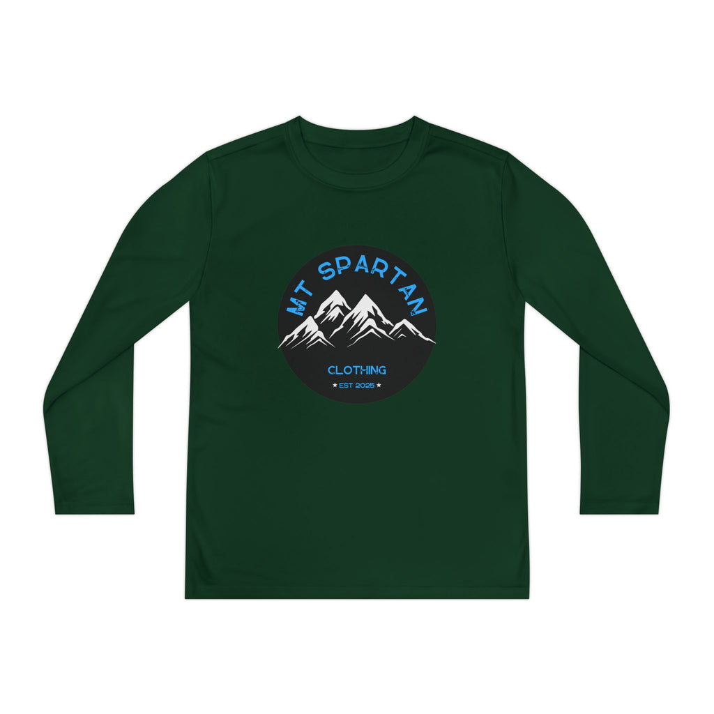 Youth Long Sleeve Mountain Tee - Adventure Gear, Outdoor Clothing, Gift for Kids, Sporty Shirt, Camp Gear