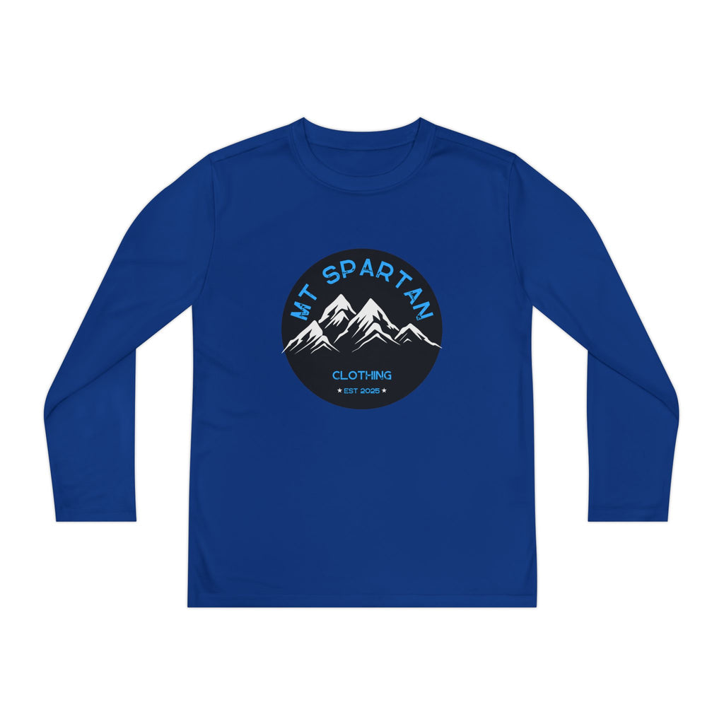Youth Long Sleeve Mountain Tee - Adventure Gear, Outdoor Clothing, Gift for Kids, Sporty Shirt, Camp Gear