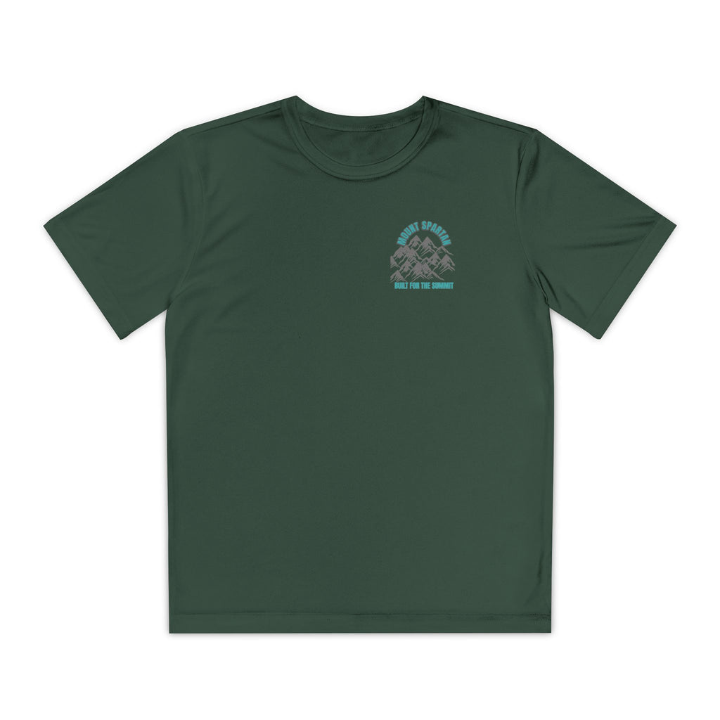 Youth Mount Spartan Competitor Tee - Adventure Awaits, Perfect for Active Kids, Sportswear, Gifts for Little Explorers, Outdoor Activities like mountain biking and more