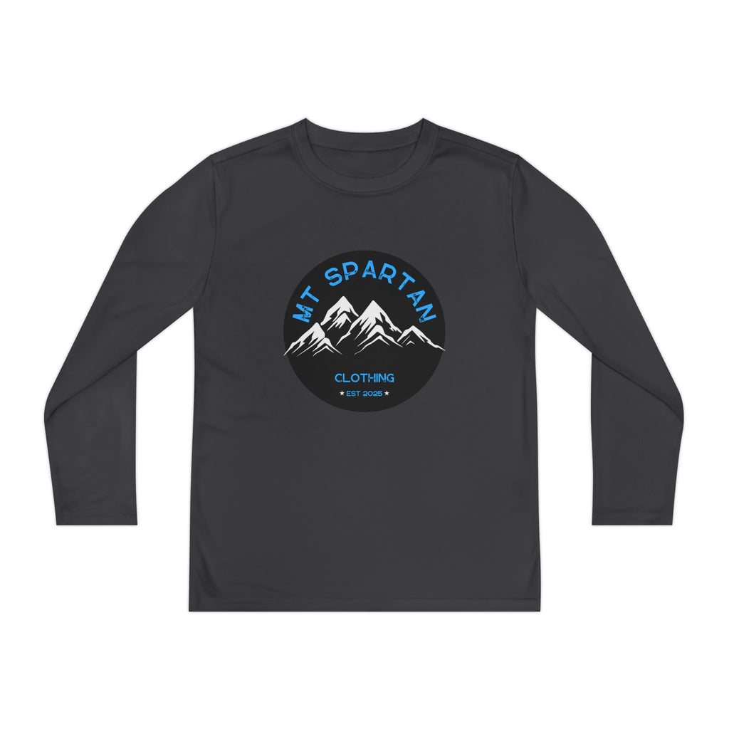 Youth Long Sleeve Mountain Tee - Adventure Gear, Outdoor Clothing, Gift for Kids, Sporty Shirt, Camp Gear