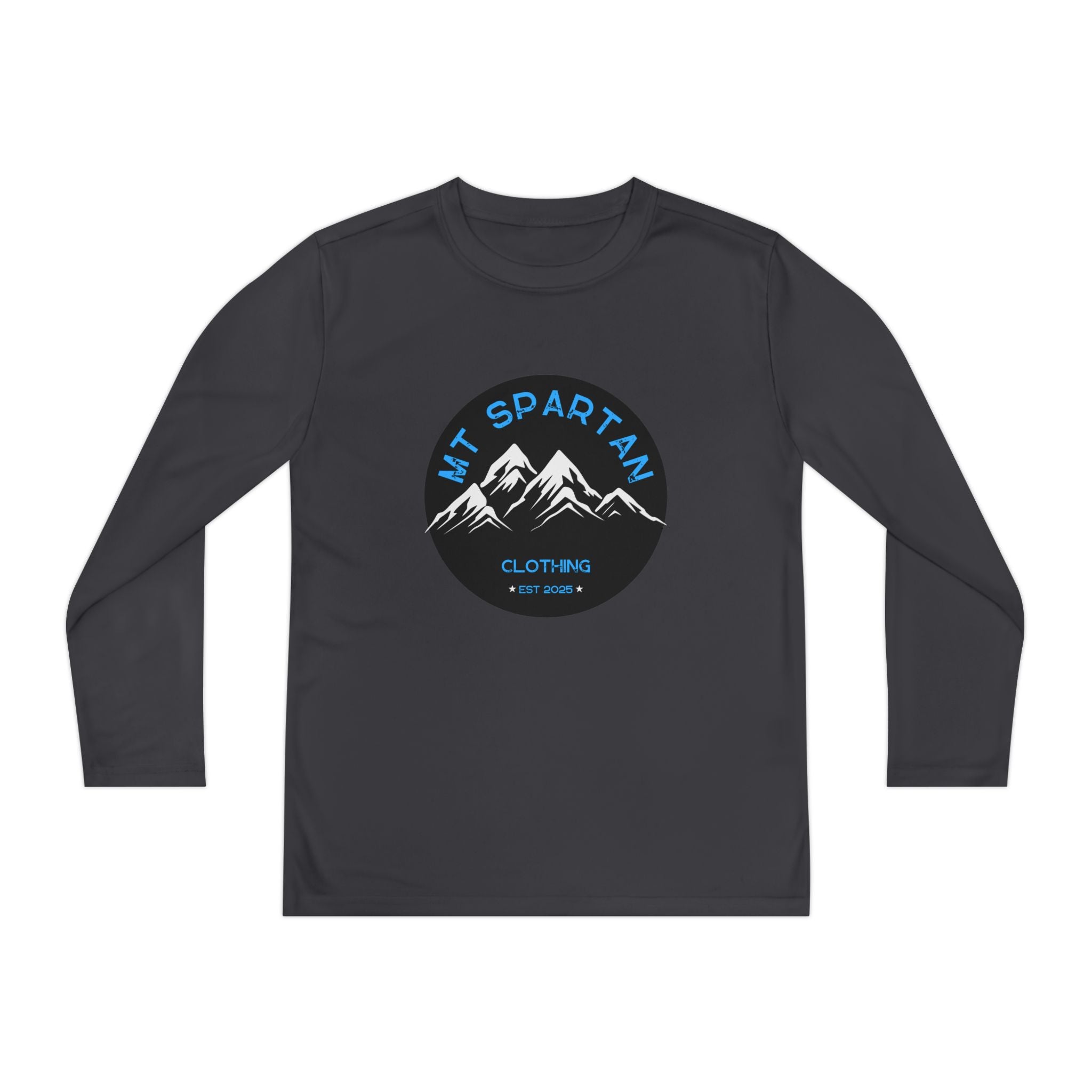 Youth Long Sleeve Mountain Tee - Adventure Gear, Outdoor Clothing, Gift for Kids, Sporty Shirt, Camp Gear