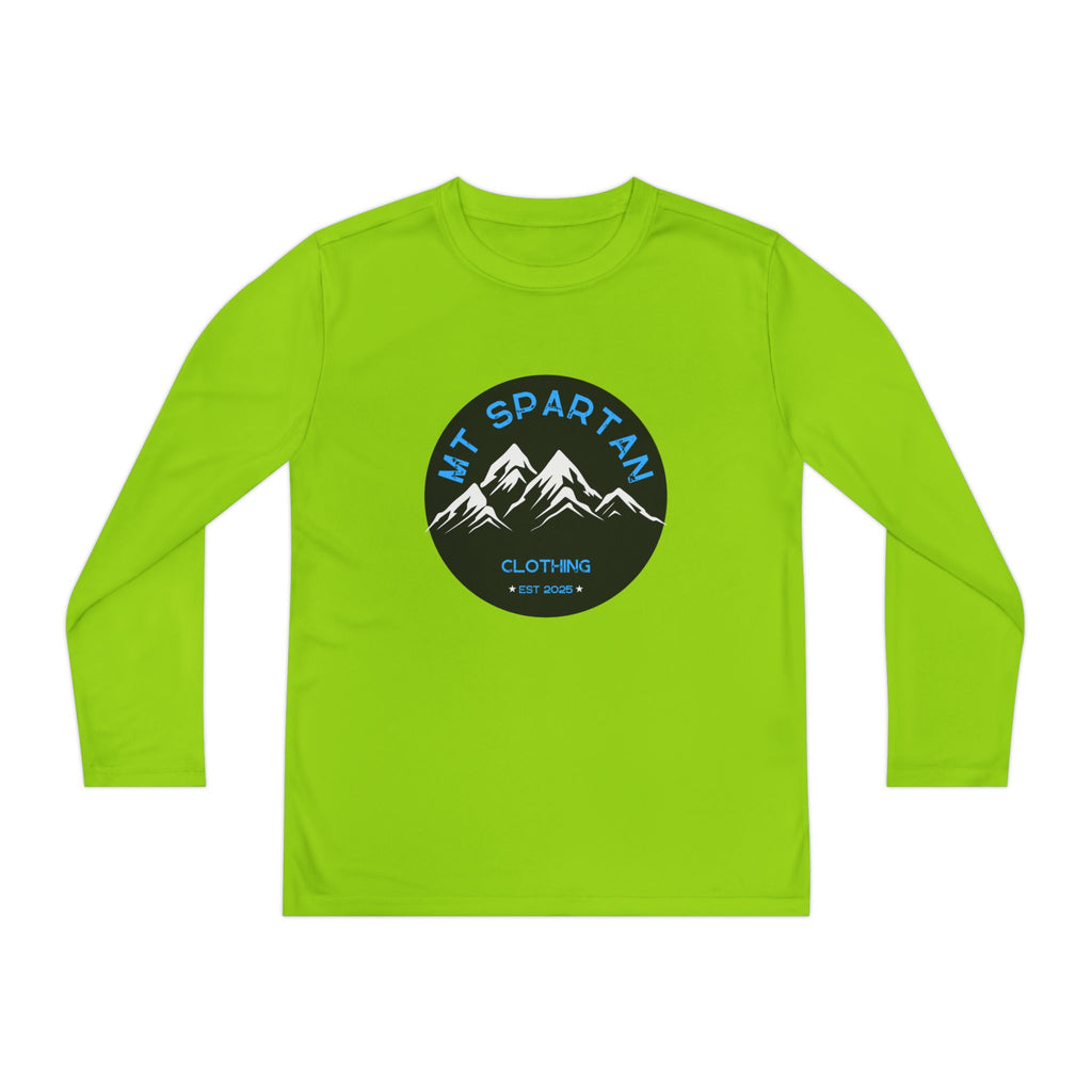 Youth Long Sleeve Mountain Tee - Adventure Gear, Outdoor Clothing, Gift for Kids, Sporty Shirt, Camp Gear