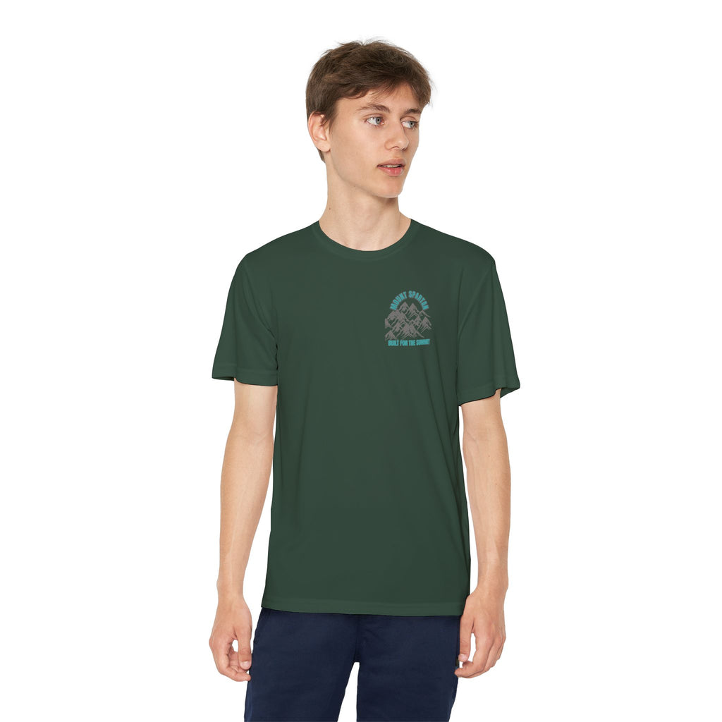 Youth Mount Spartan Competitor Tee - Adventure Awaits, Perfect for Active Kids, Sportswear, Gifts for Little Explorers, Outdoor Activities like mountain biking and more