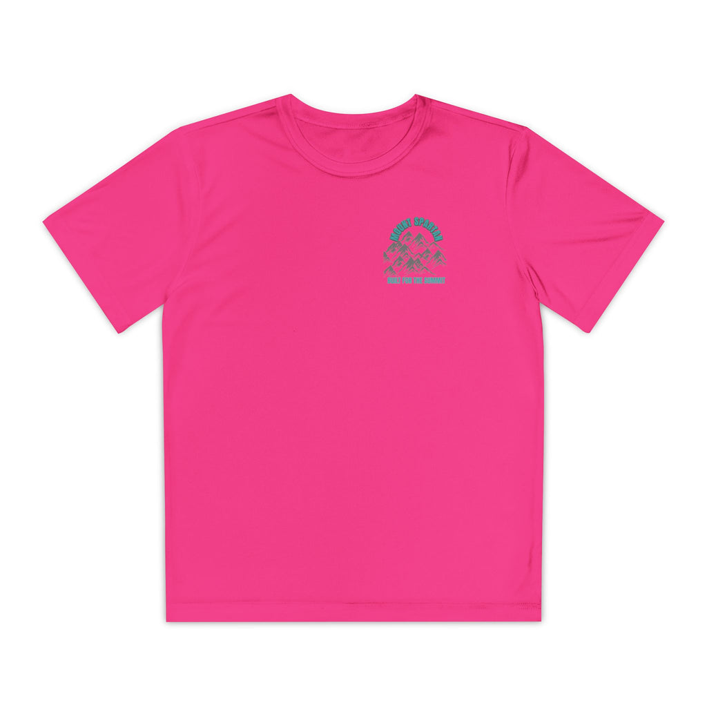 Youth Mount Spartan Competitor Tee - Adventure Awaits, Perfect for Active Kids, Sportswear, Gifts for Little Explorers, Outdoor Activities like mountain biking and more
