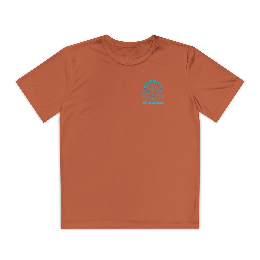 Youth Mount Spartan Competitor Tee - Adventure Awaits, Perfect for Active Kids, Sportswear, Gifts for Little Explorers, Outdoor Activities like mountain biking and more