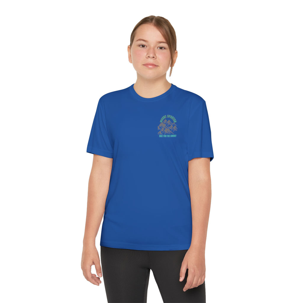 Youth Mount Spartan Competitor Tee - Adventure Awaits, Perfect for Active Kids, Sportswear, Gifts for Little Explorers, Outdoor Activities like mountain biking and more
