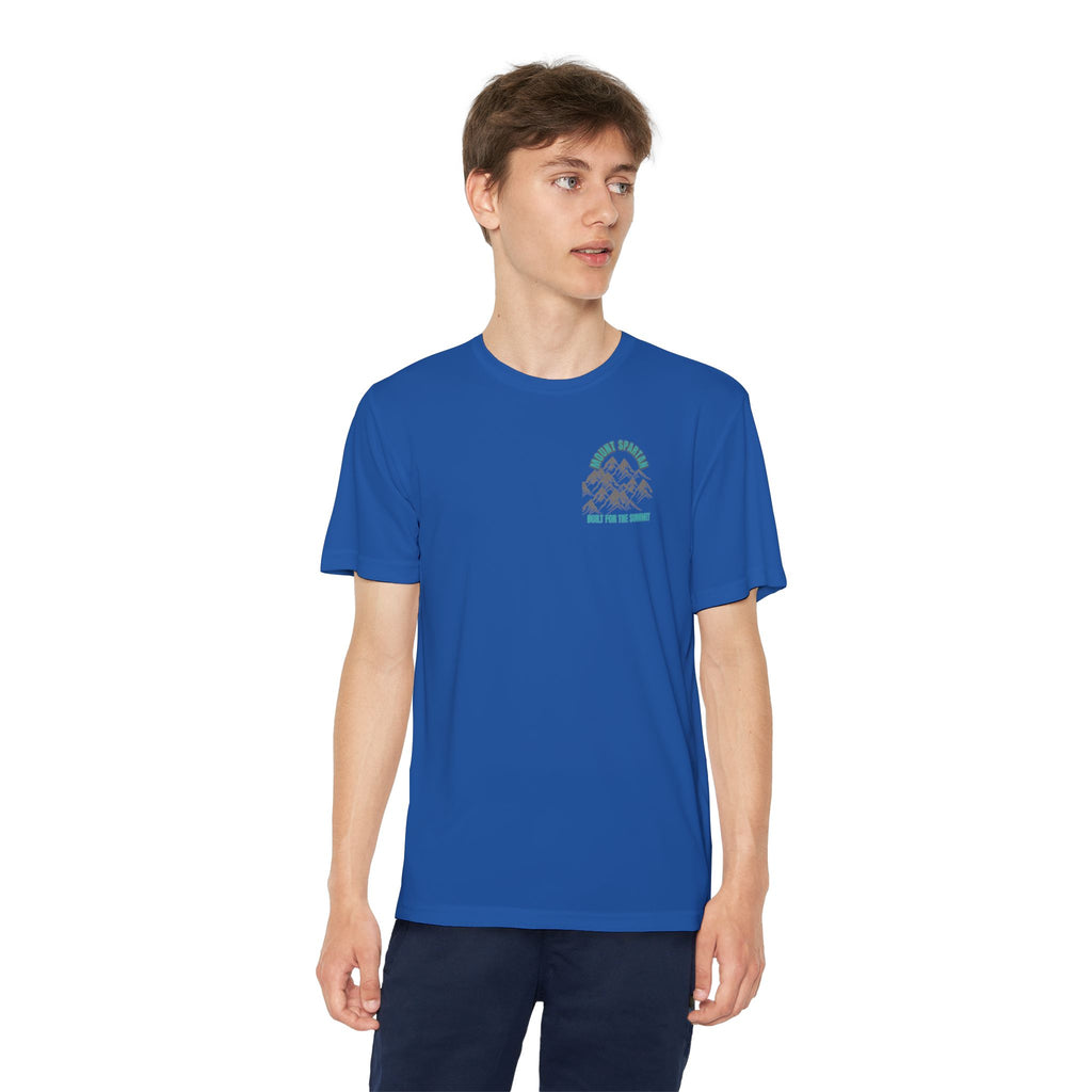 Youth Mount Spartan Competitor Tee - Adventure Awaits, Perfect for Active Kids, Sportswear, Gifts for Little Explorers, Outdoor Activities like mountain biking and more