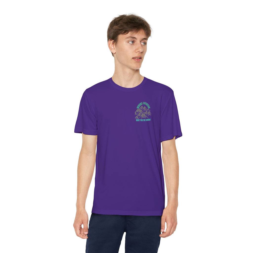 Youth Mount Spartan Competitor Tee - Adventure Awaits, Perfect for Active Kids, Sportswear, Gifts for Little Explorers, Outdoor Activities like mountain biking and more