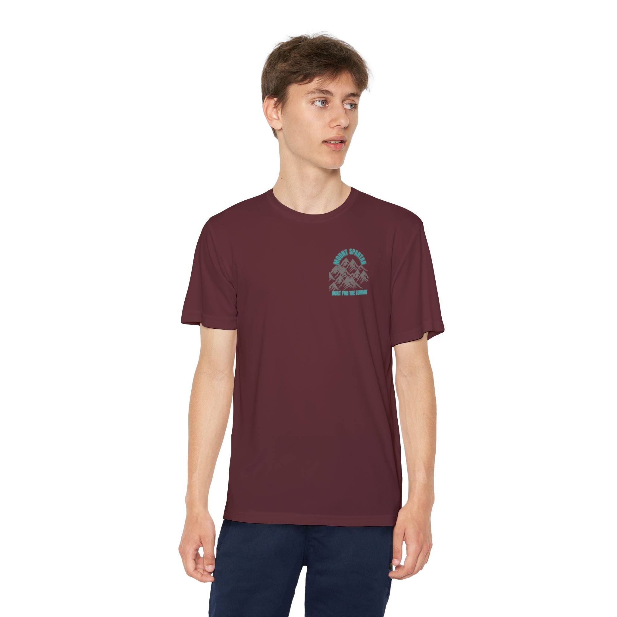 Youth Mount Spartan Competitor Tee - Adventure Awaits, Perfect for Active Kids, Sportswear, Gifts for Little Explorers, Outdoor Activities like mountain biking and more