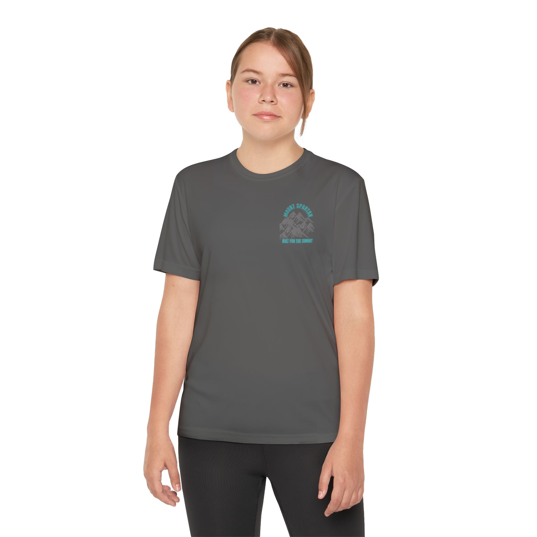 Youth Mount Spartan Competitor Tee - Adventure Awaits, Perfect for Active Kids, Sportswear, Gifts for Little Explorers, Outdoor Activities like mountain biking and more