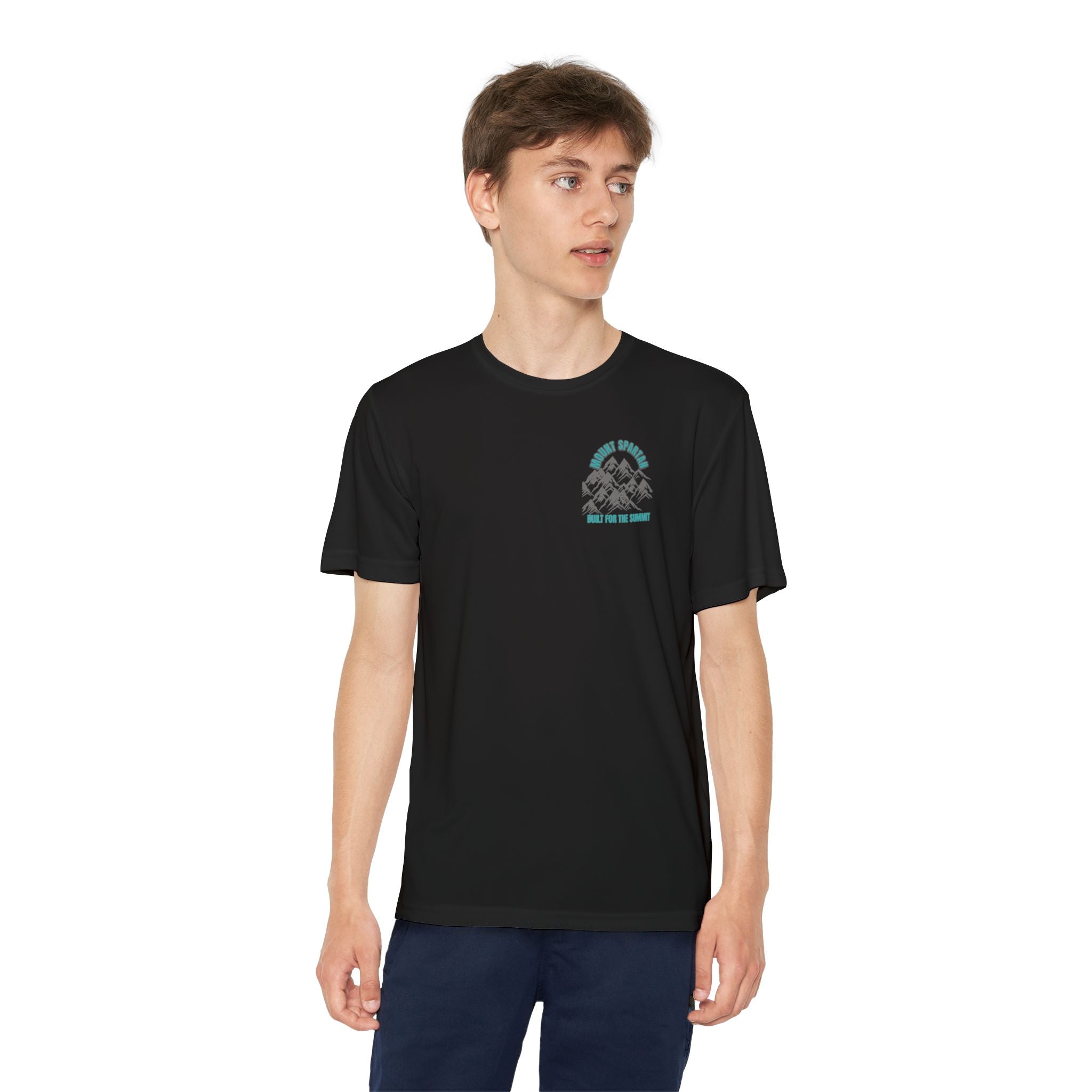 Youth Mount Spartan Competitor Tee - Adventure Awaits, Perfect for Active Kids, Sportswear, Gifts for Little Explorers, Outdoor Activities like mountain biking and more