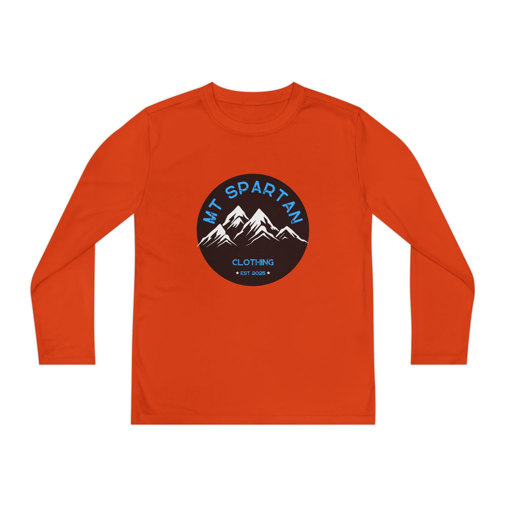 Youth Long Sleeve Mountain Tee - Adventure Gear, Outdoor Clothing, Gift for Kids, Sporty Shirt, Camp Gear