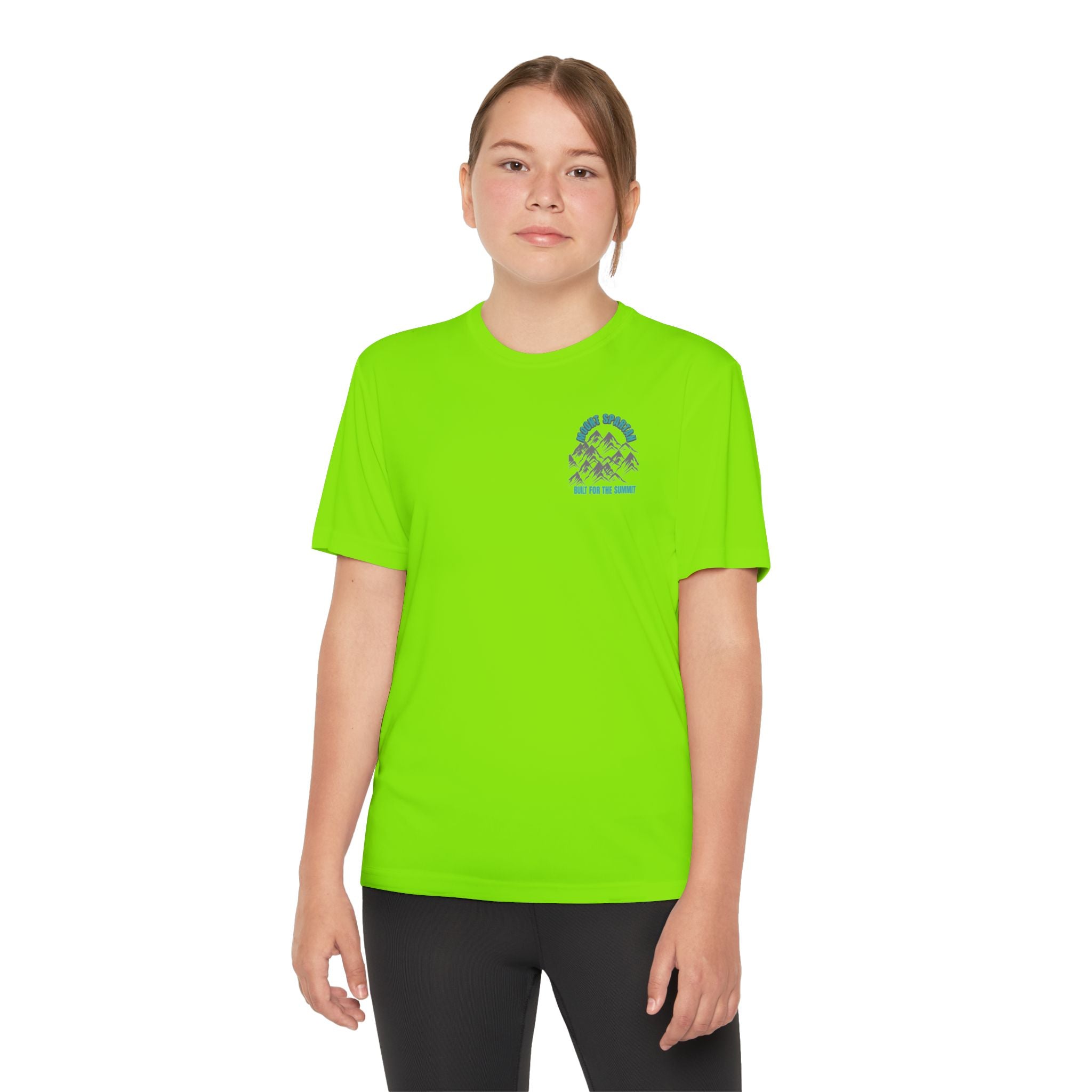 Youth Mount Spartan Competitor Tee - Adventure Awaits, Perfect for Active Kids, Sportswear, Gifts for Little Explorers, Outdoor Activities like mountain biking and more