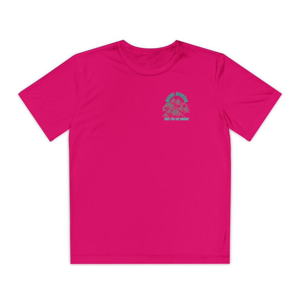 Youth Mount Spartan Competitor Tee - Adventure Awaits, Perfect for Active Kids, Sportswear, Gifts for Little Explorers, Outdoor Activities like mountain biking and more