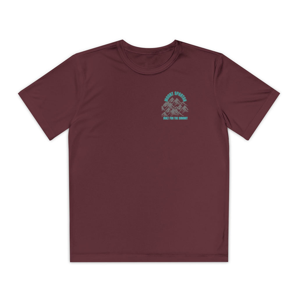 Youth Mount Spartan Competitor Tee - Adventure Awaits, Perfect for Active Kids, Sportswear, Gifts for Little Explorers, Outdoor Activities like mountain biking and more