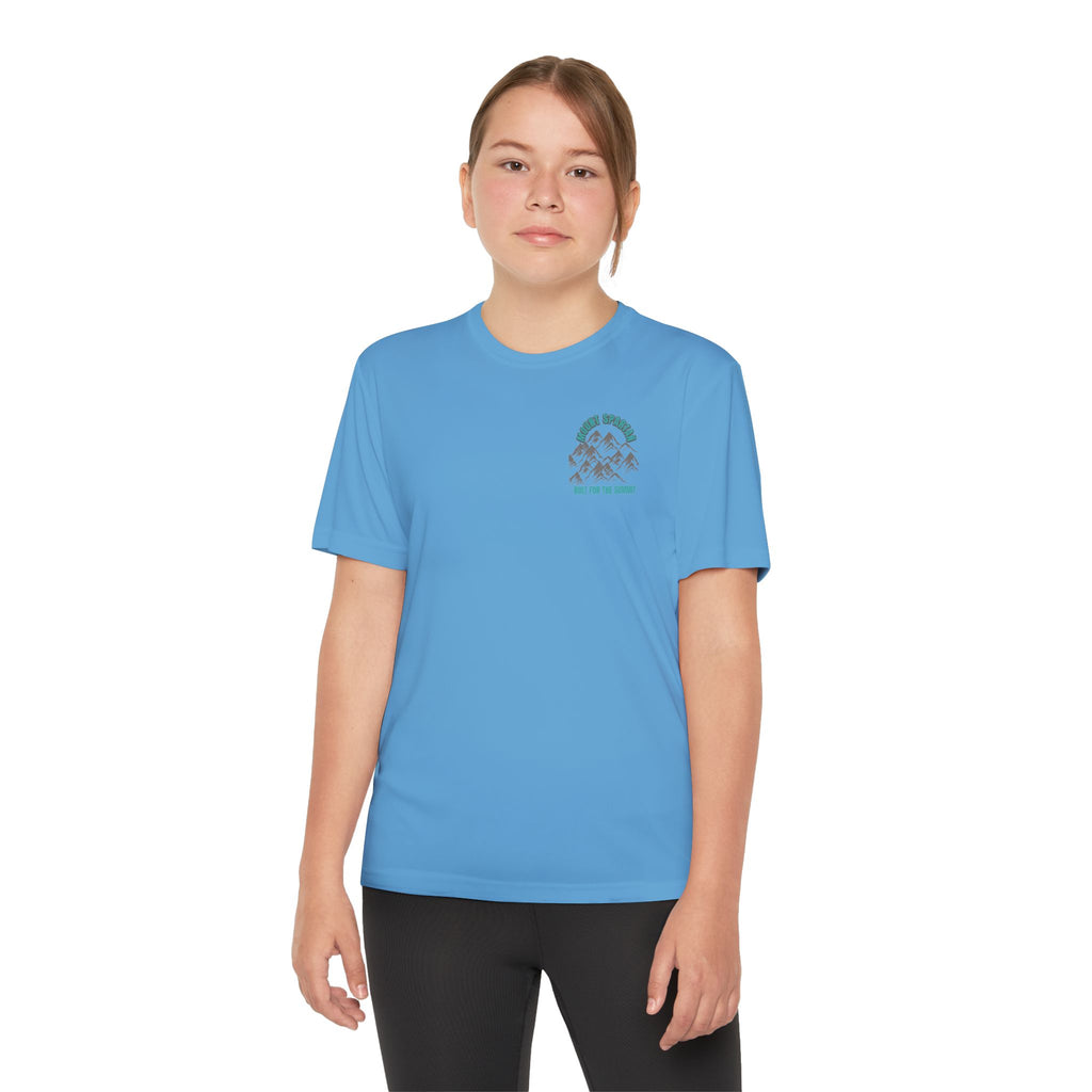 Youth Mount Spartan Competitor Tee - Adventure Awaits, Perfect for Active Kids, Sportswear, Gifts for Little Explorers, Outdoor Activities like mountain biking and more