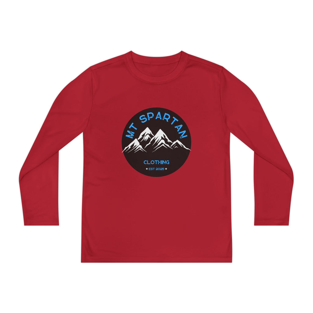 Youth Long Sleeve Mountain Tee - Adventure Gear, Outdoor Clothing, Gift for Kids, Sporty Shirt, Camp Gear