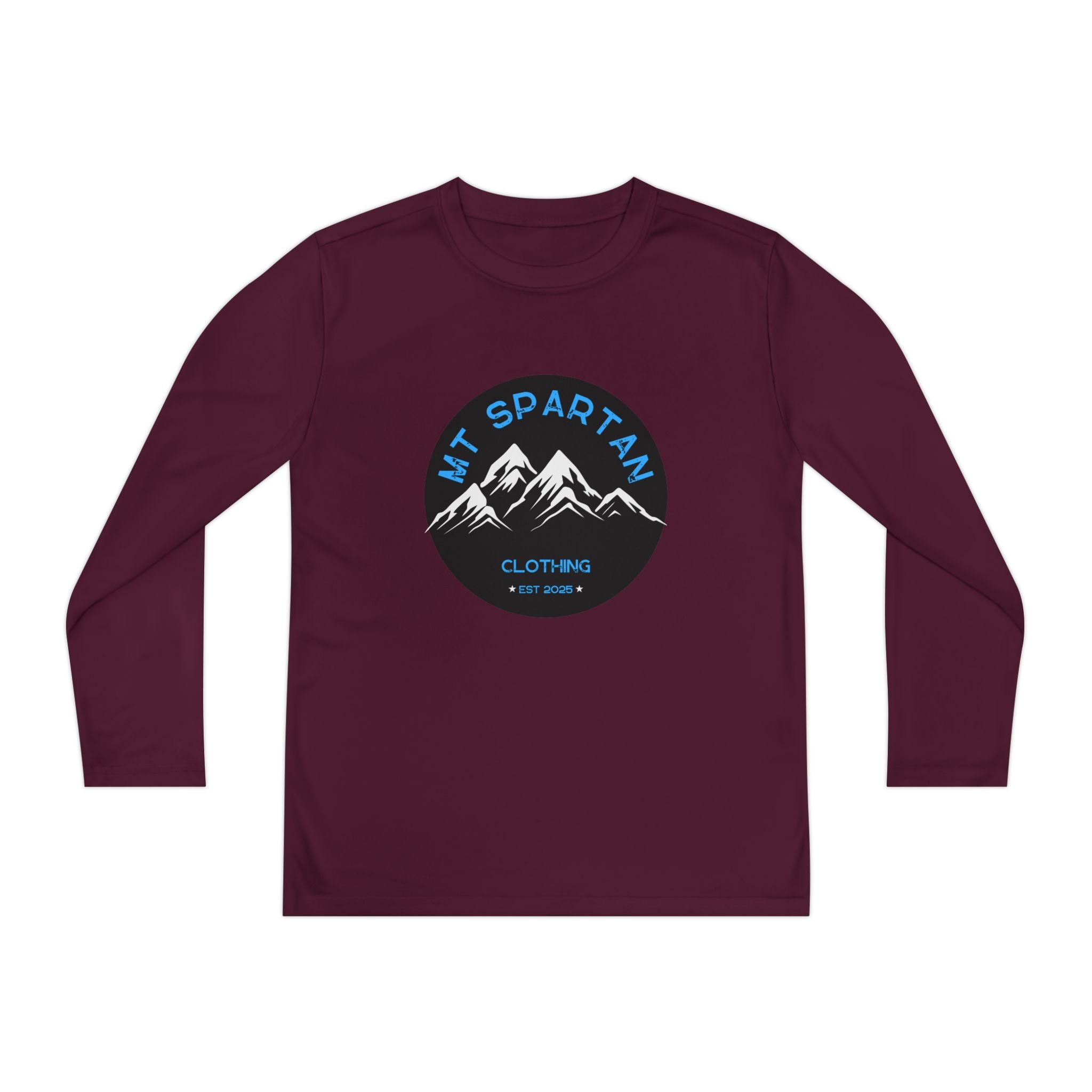 Youth Long Sleeve Mountain Tee - Adventure Gear, Outdoor Clothing, Gift for Kids, Sporty Shirt, Camp Gear