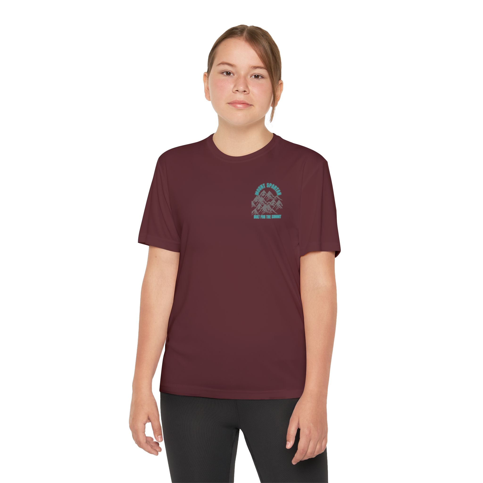 Youth Mount Spartan Competitor Tee - Adventure Awaits, Perfect for Active Kids, Sportswear, Gifts for Little Explorers, Outdoor Activities like mountain biking and more