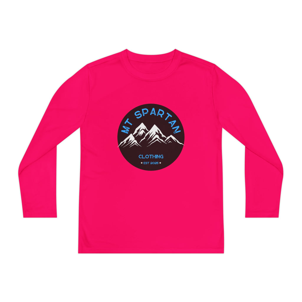 Youth Long Sleeve Mountain Tee - Adventure Gear, Outdoor Clothing, Gift for Kids, Sporty Shirt, Camp Gear