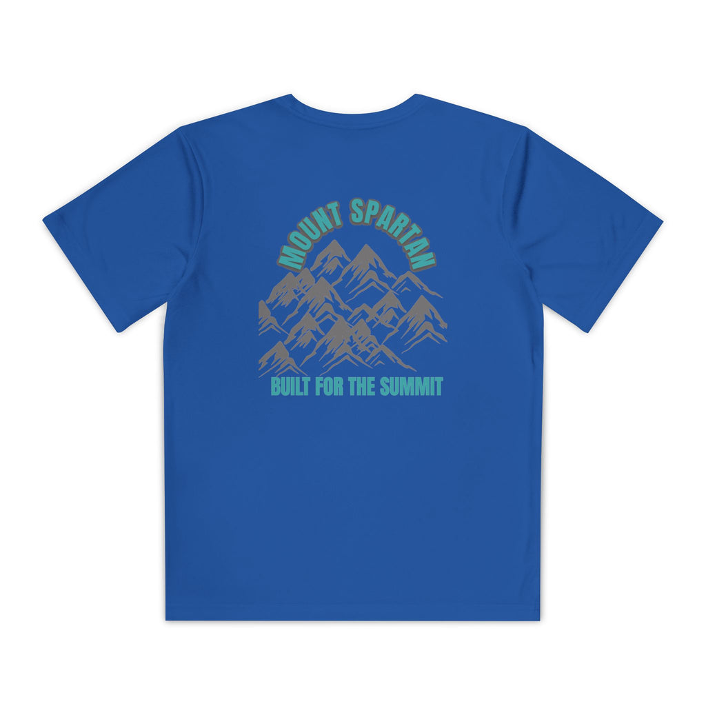 Youth Mount Spartan Competitor Tee - Adventure Awaits, Perfect for Active Kids, Sportswear, Gifts for Little Explorers, Outdoor Activities like mountain biking and more
