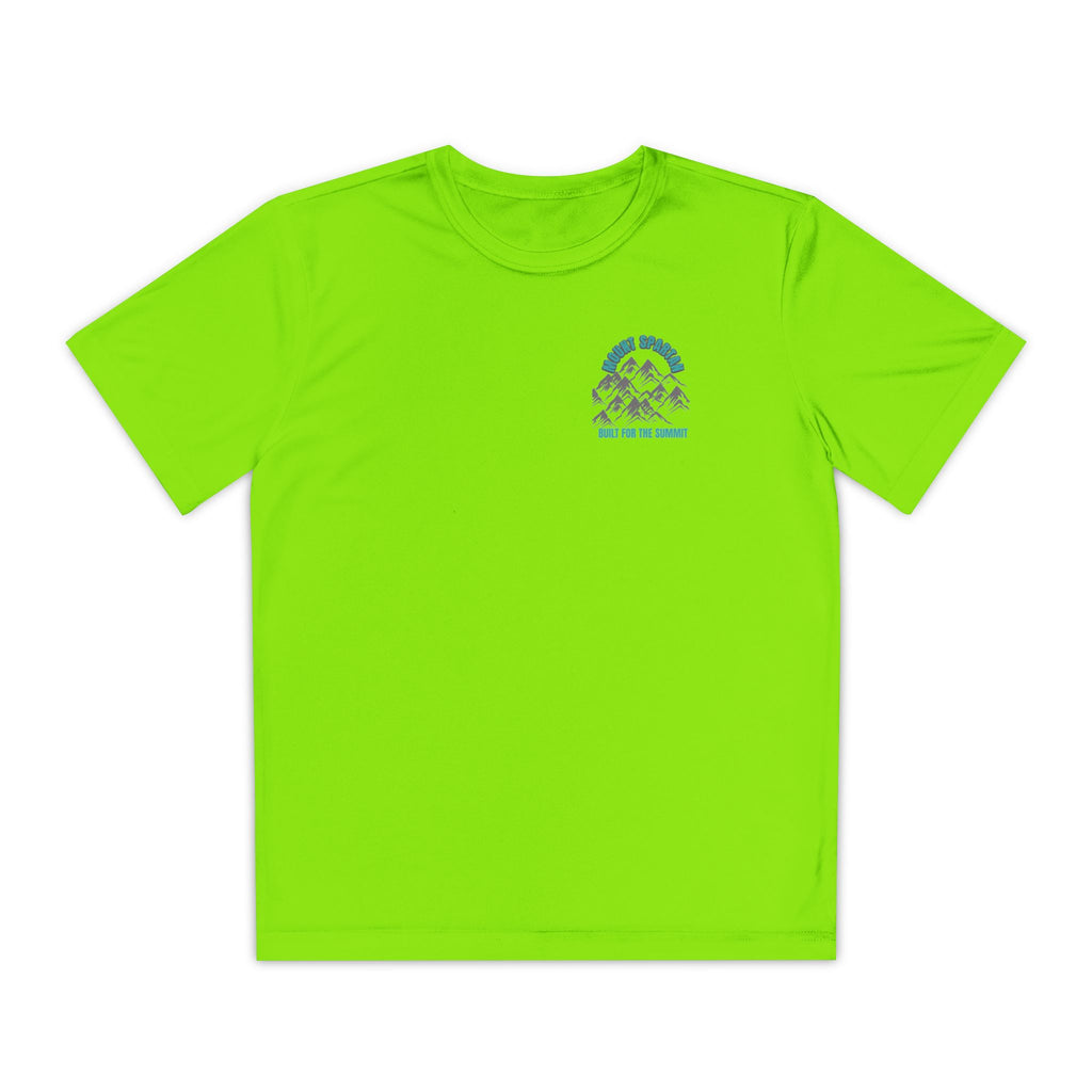 Youth Mount Spartan Competitor Tee - Adventure Awaits, Perfect for Active Kids, Sportswear, Gifts for Little Explorers, Outdoor Activities like mountain biking and more