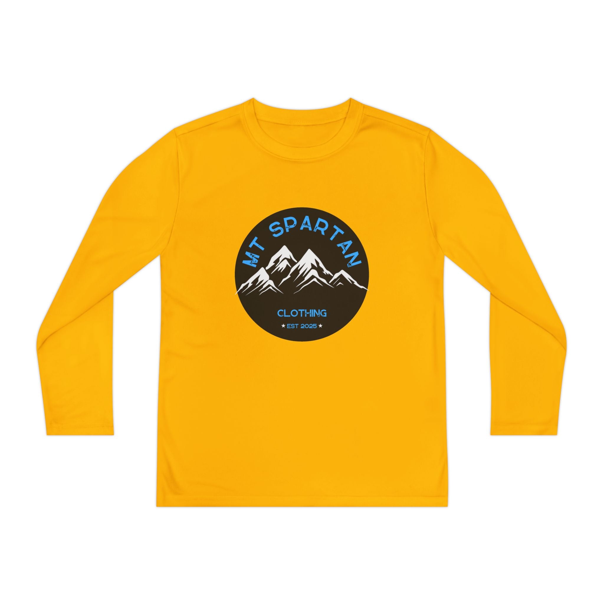 Youth Long Sleeve Mountain Tee - Adventure Gear, Outdoor Clothing, Gift for Kids, Sporty Shirt, Camp Gear